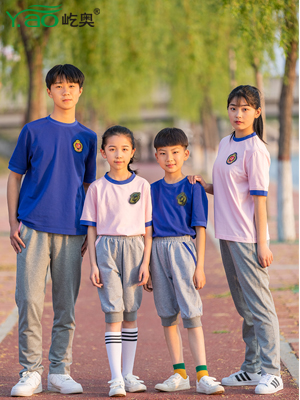 屹奧2019小、初、高夏季校服新款運動套裝